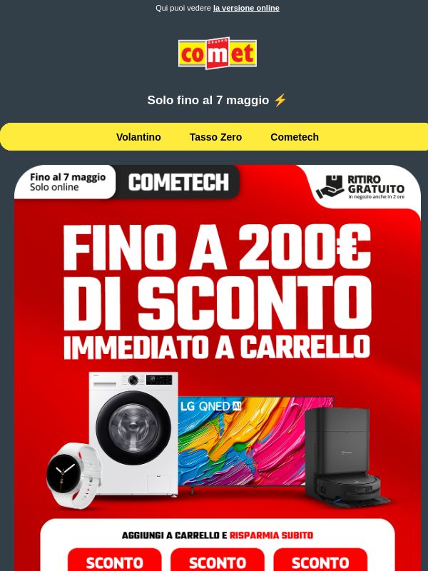 ONLINE | Fino a -200€ a carrello🔥