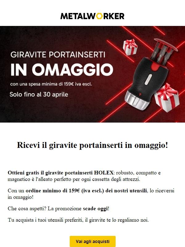 [SCADE OGGI] Ultima possibilità per richiedere in omaggio il bit HOLEX  🎁