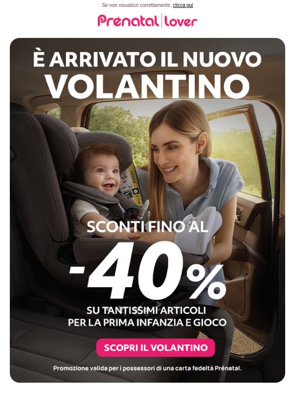 Fino al -40% su tutto ciò che serve ai tuoi bimbi