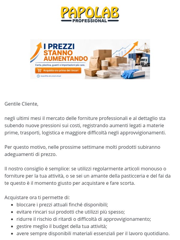 Prezzi in aumento: conviene fare scorta ora! 😎