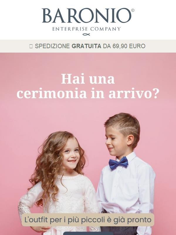 👔 Cerimonie in arrivo: hai già pensato all'outfit dei piccoli?