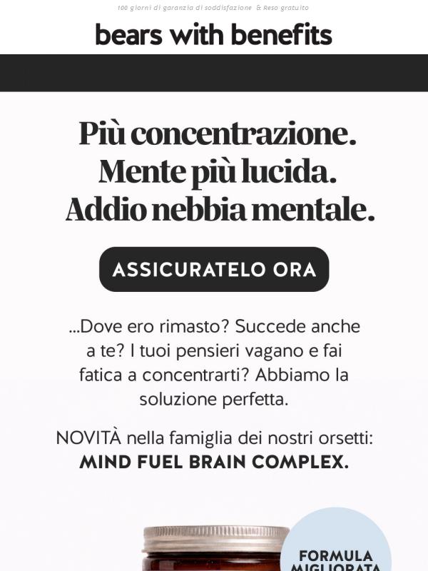 NOVITÀ: Brain Food in un solo orsetto – massima concentrazione!