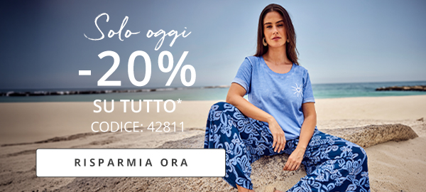 Inizia maggio con il 20% di sconto su TUTTO 