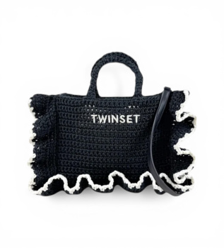 borsa-shopper-nera-all&39;uncinetto-con-logo