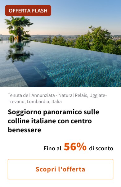 Soggiorno panoramico sulle colline italiane con centro benessere