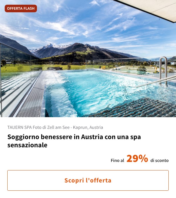 Soggiorno benessere in Austria con una spa sensazionale