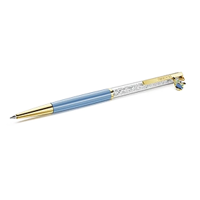 Penna a sfera Crystalline, Minions, Blu, Placcato color oro