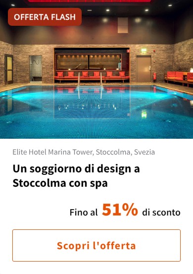Un soggiorno di design a Stoccolma con spa