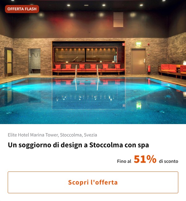 Un soggiorno di design a Stoccolma con spa