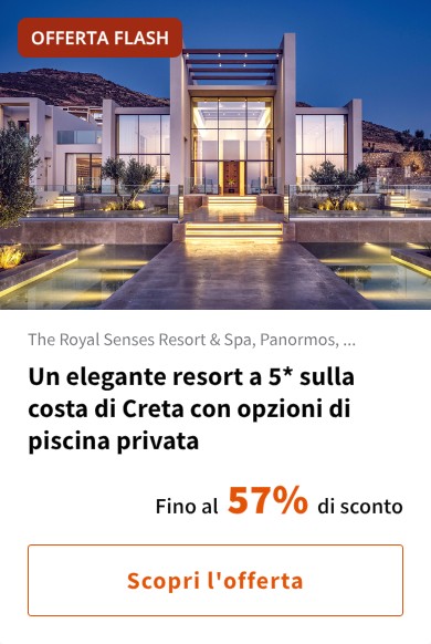 Un elegante resort a 5* sulla costa di Creta con opzioni di piscina privata