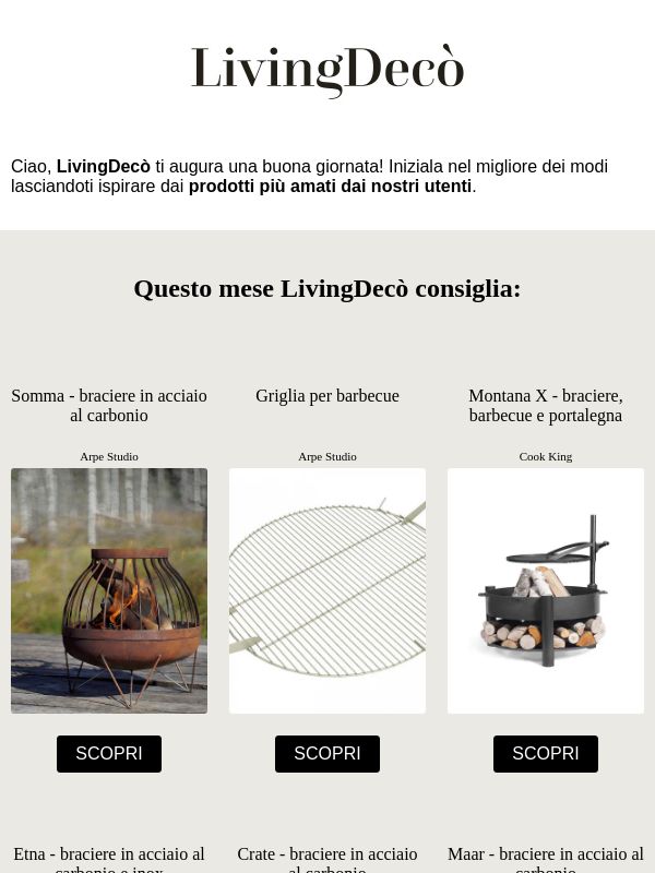 I consigli del mese di LivingDecò