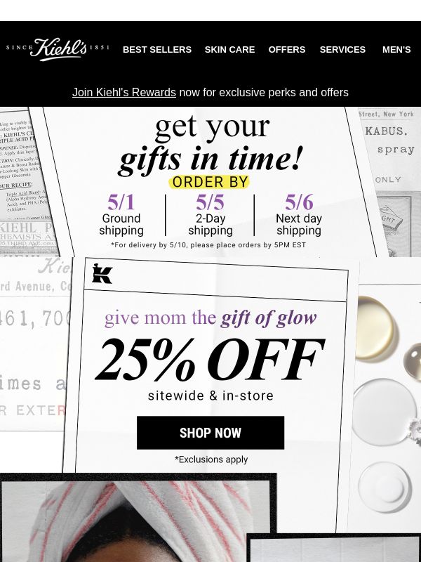 Last Day For Ground Shipping by Mother's Day! (+ You Have 25% OFF)