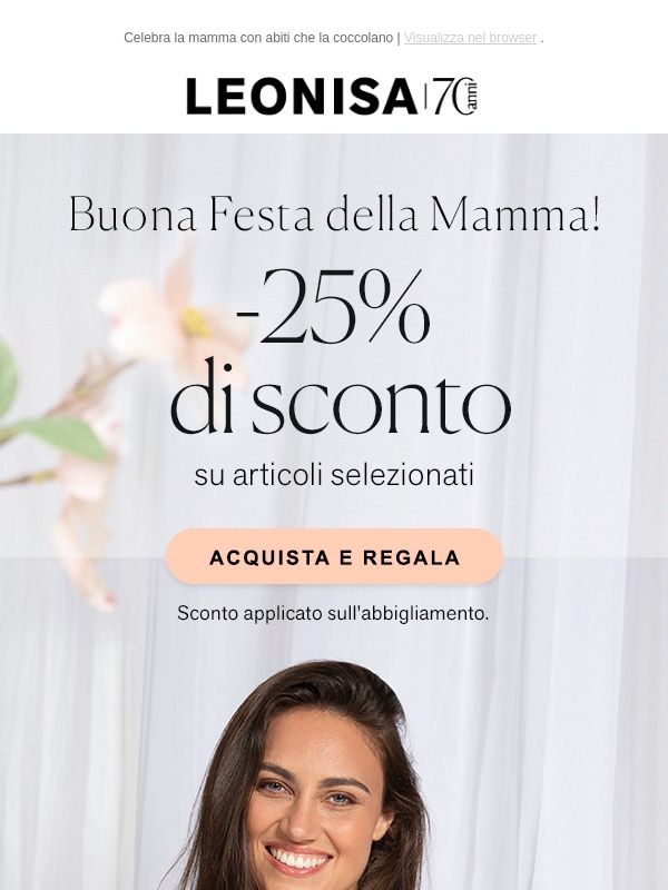 Il regalo perfetto: -25% per la mamma!