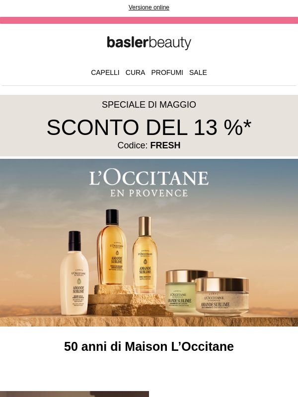 50 anni di Maison L’Occitane - Assicurarsi il 13 %