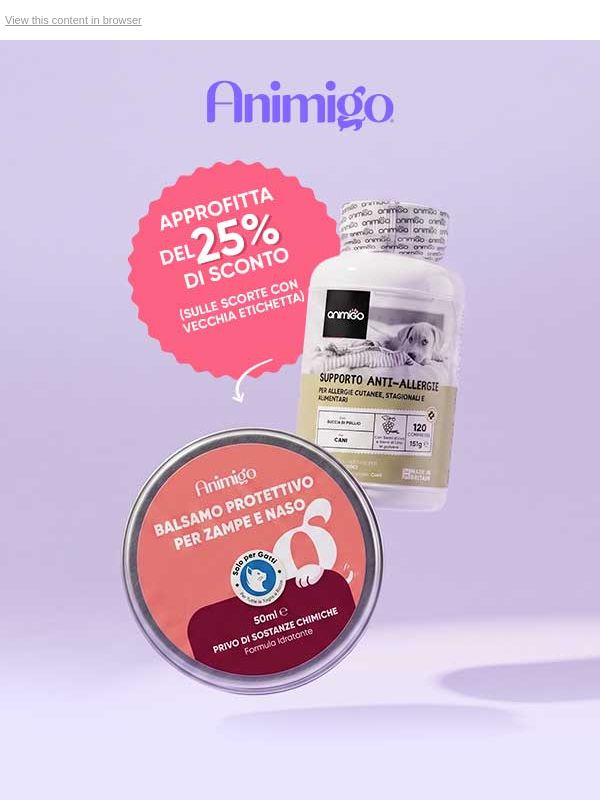Solo per te: uno sconto extra del 5% (oltre al 20%)