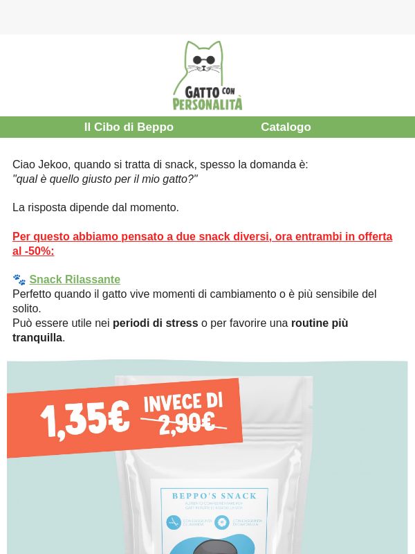 Quale snack scegliere per il tuo gatto?