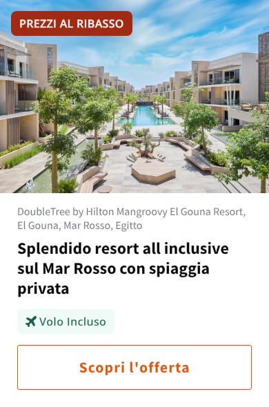 Splendido resort all inclusive sul Mar Rosso con spiaggia privata