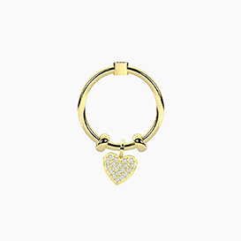 Anello SWING  con ciondolo CUORICINO