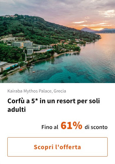 Corfù a 5* in un resort per soli adulti