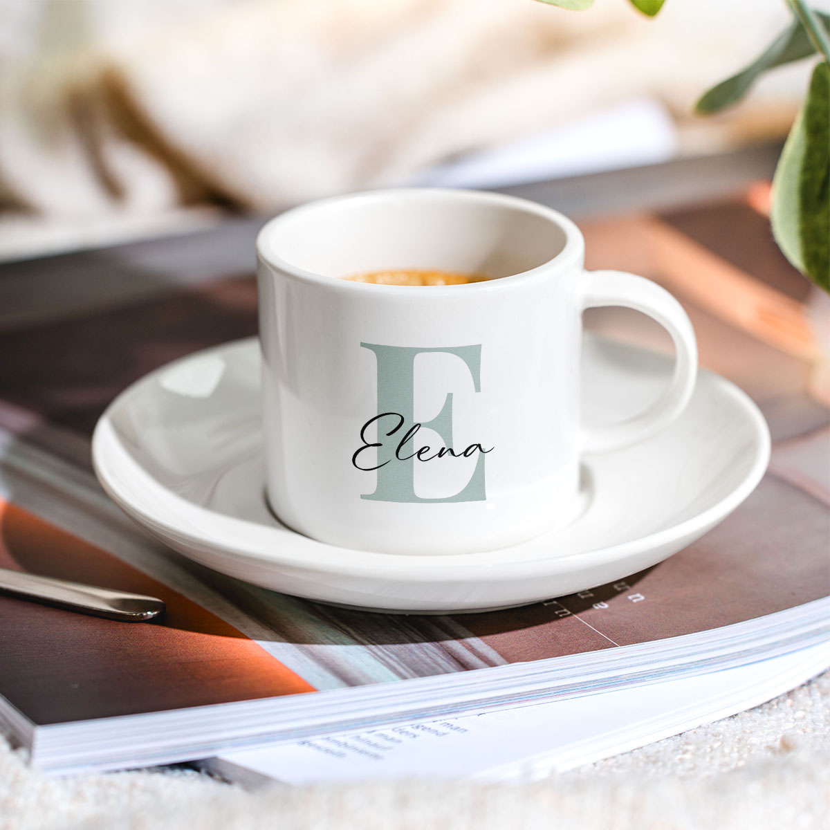 Image of Tazzina da Caffè Personalizzata con Monogramma