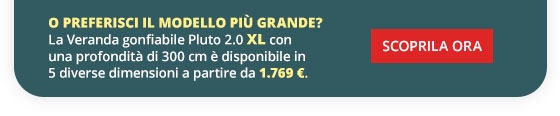 Veranda gonfiabile Pluto 2.0 XL