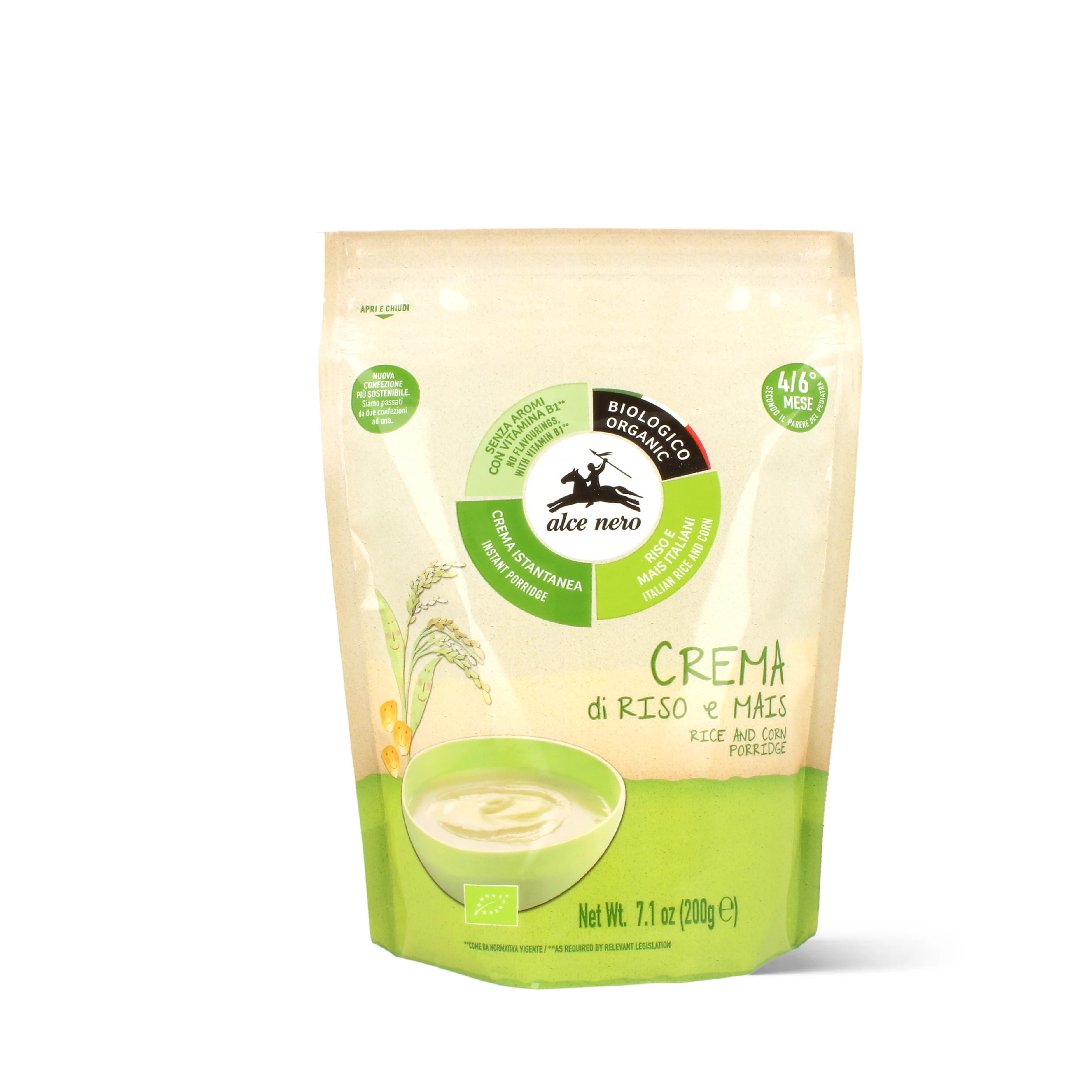 Image of Crema di riso e mais biologica