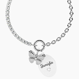 Bracciale DUETTO   con ciondoli FAMIGLIA | AMORE e...