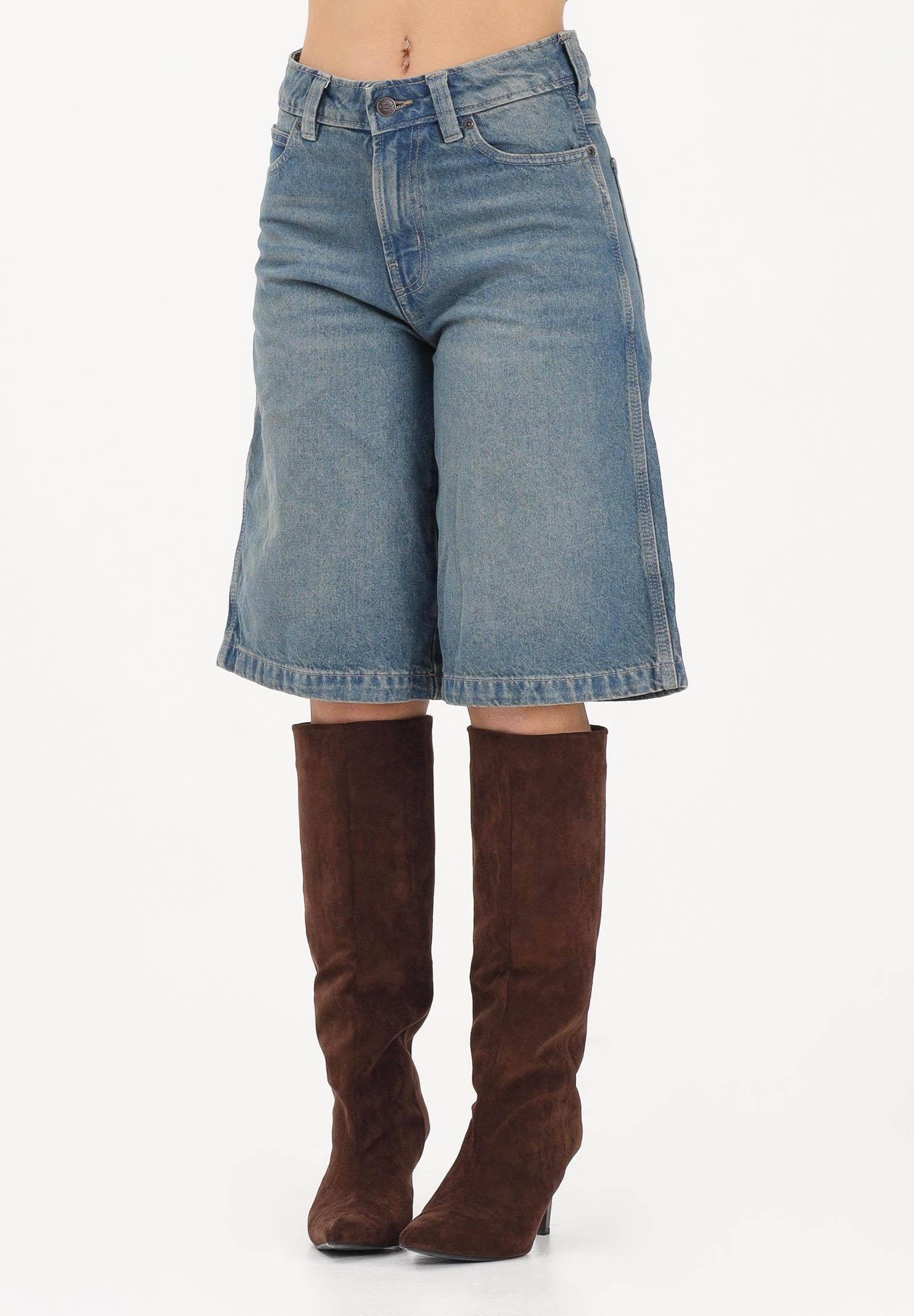 Image of DICKIES Bermuda 957 13-Inch in denim vintage da donna