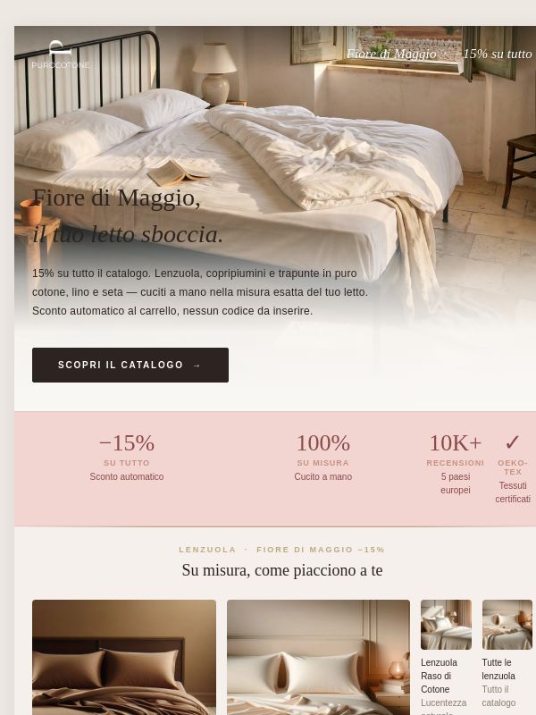 Tutto in Sconto del 15%! Scade a Mezzanotte.