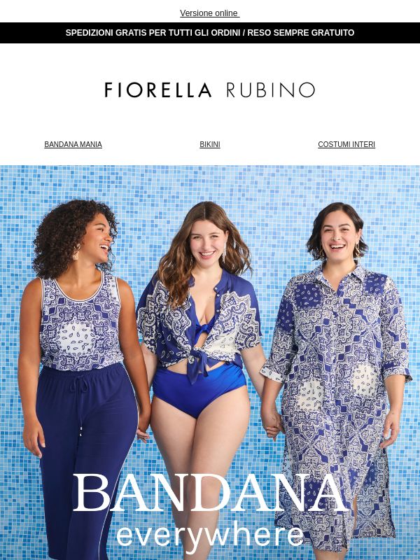 Bandana everywhere 💙 Il beachwear dell’estate