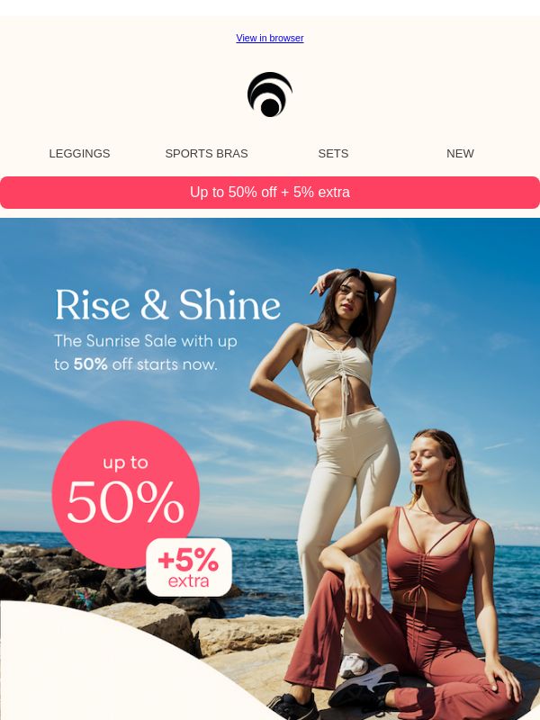 Get your Sunrise Sale discounts! 🩷