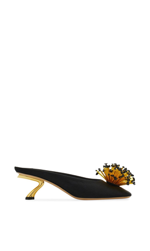 Satin mules