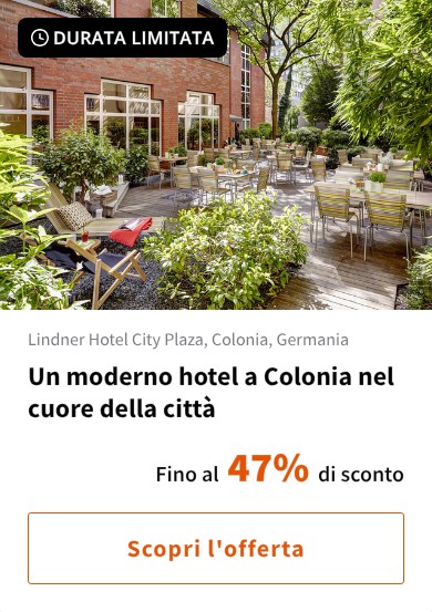 Un moderno hotel a Colonia nel cuore della città
