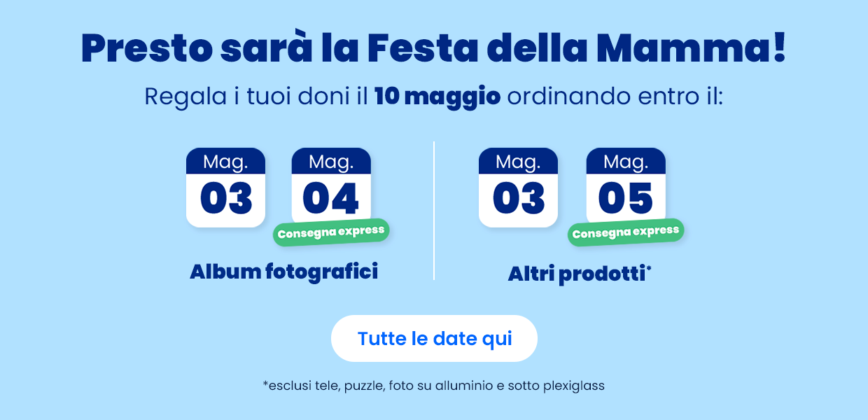 Regalate il vostro dono in tempo ordinando prima del: