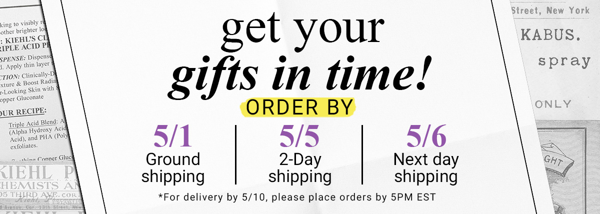 get your gifts in time