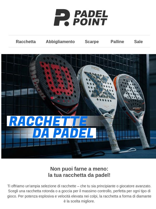 🎾La tua nuova racchetta ti aspetta – risparmia fino al 50%!
