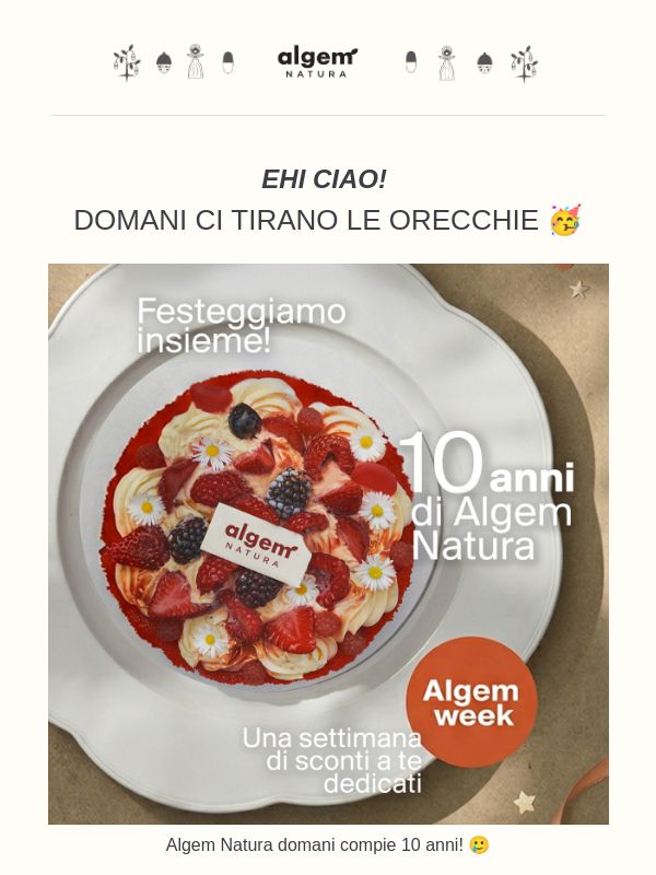 🎂 10 anni di Algem: fino al 25% di sconto per festeggiare