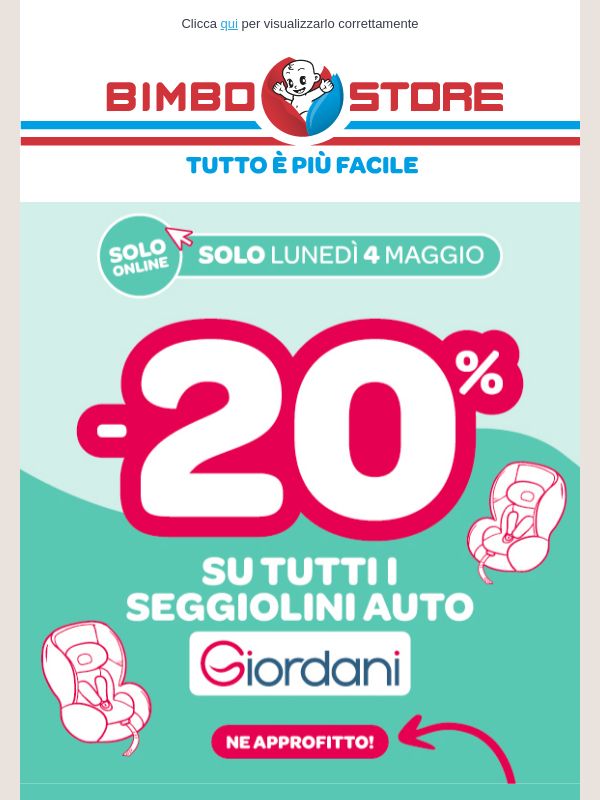 🚗 -20% SUI SEGGIOLINI AUTO GIORDANI 👶