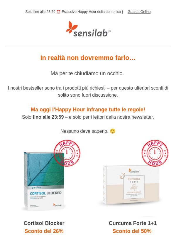 Prezzi speciali nascosti solo per te
