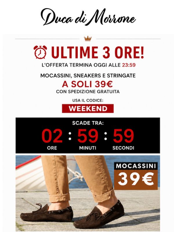 Ultime 3 ore! Tutto a 39 € + SPEDIZIONE GRATIS