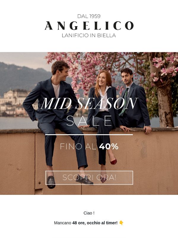 Ancora 48 ore: -40% + Spedizione Gratis 🚨