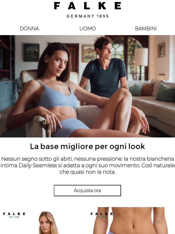 Intimo seamless per il massimo comfort
