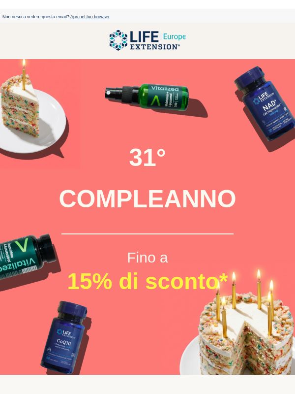 Compiamo 31 anni, il regalo è per te! 🎂