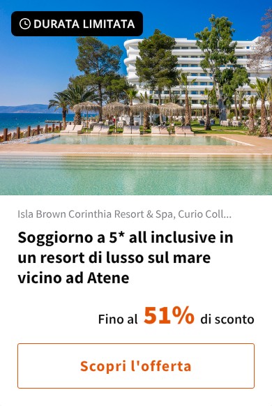 Soggiorno a 5* all inclusive in un resort di lusso sul mare vicino ad Atene