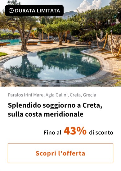 Splendido soggiorno a Creta, sulla costa meridionale