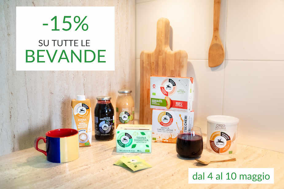 -15% su tutte le bevande fino al 10 maggio