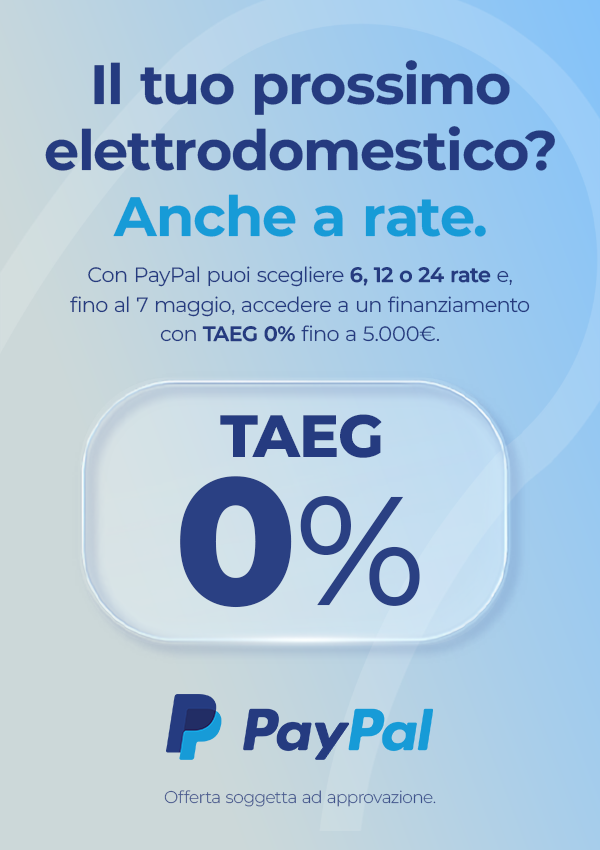 Paga a rate e risparmi con Paypal!