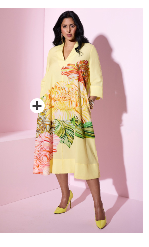 Abito midi con lyocell