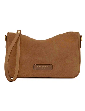 Borse Nora Pouch in pelle scamosciata cuoio Donna BS10224 CM-PL 1478