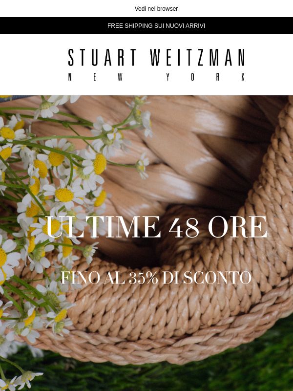 Ultime 48 ore: fino al 35% di sconto
